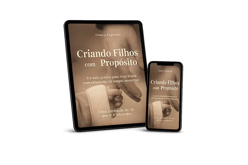 Guia Criando Filhos com Propósito em tablet e celular